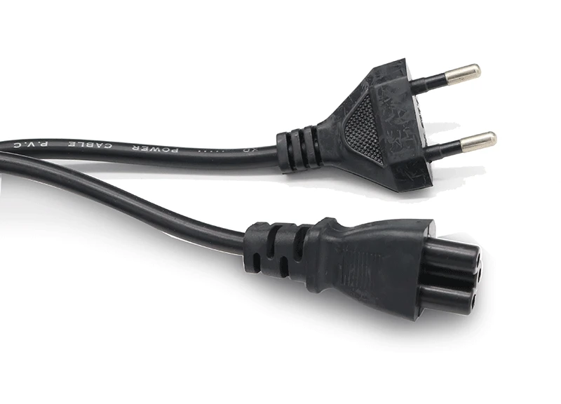 Cable adaptador de corriente Universal para cargador de ordenador portátil, enchufe europeo de 1M para ordenador portátil, fuente de alimentación, Monitor y TV, enchufe de seguridad tipo F - imagen 3