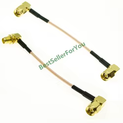 Cable Pigtail RG316 SMA Macho Acodado a RP-SMA Macho 90 Grados