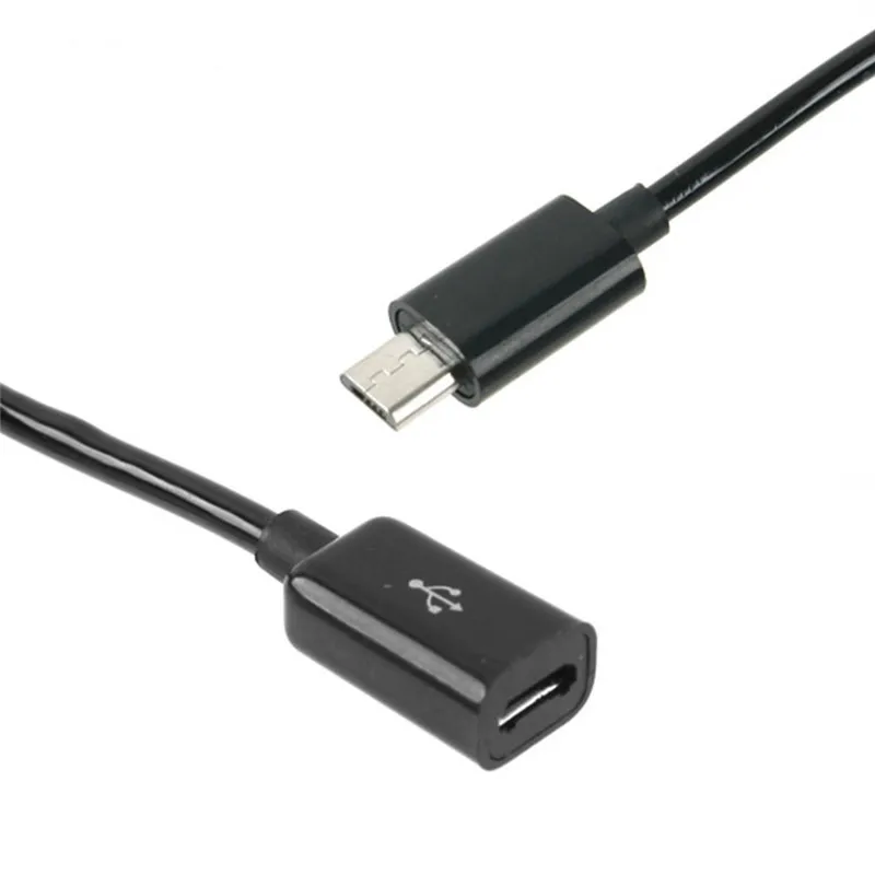 Cable espiral de carga de extensión Micro USB B macho hembra M/F en espiral - imagen 5