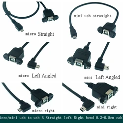 Cable USB 2.0 B Impresora - Conector Macho Hembra 5 Pines