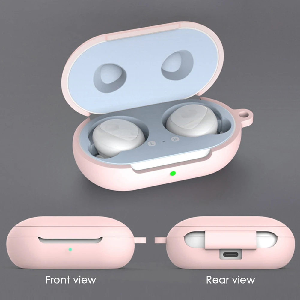 Funda de silicona para Samsung Galaxy Buds Plus, cubierta protectora completa a prueba de golpes con llavero, funda de carga, accesorios