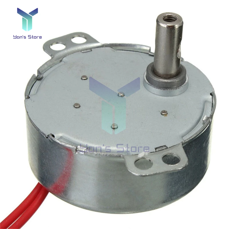 Plato giratorio para ventilador eléctrico, Motor síncrono estable, 5-6r/min, Torque robusto, 4W, AC 12V, AC 220-240V, 50/60Hz, TYC-50 - imagen 4