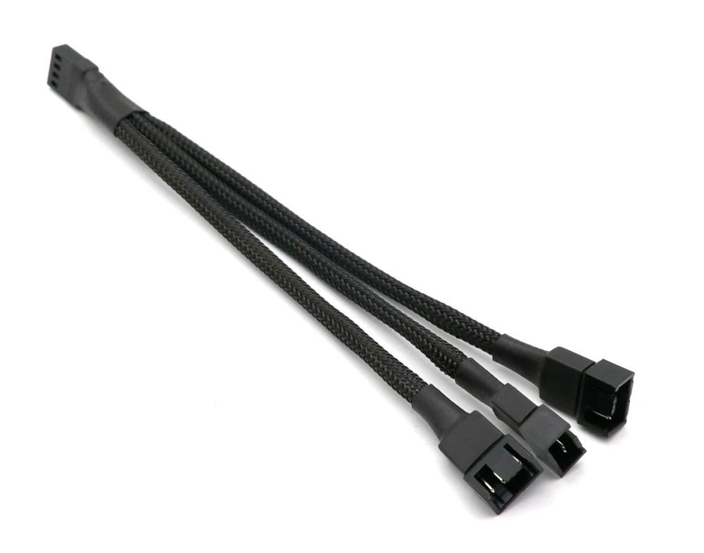 Angitu 3 pines/4 pines 1x2x 3x 4x Cable de extensión de ventilador PWM/adaptador de enfriador de ventilador macho a hembra Cable de alimentación de ventilador de CPU de PC - imagen 5