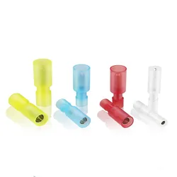 FRFNY MPFNY Conector Crimpado Bala Macho Hembra Translúcido