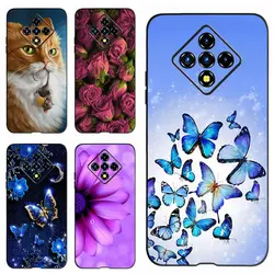 For Infinix Zero 8 Case Zero 8i Soft Silicone Stylish Flowers Butterfly Phone Cases For Infinix Zero 8 Zero8 i Back Cover Bumper