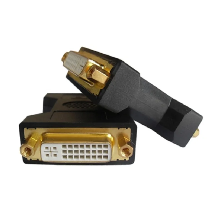 Adaptador dvi24 + 5 hembra a hembra chapado en oro, conector de par de cables DVI, cabezal de extensión DVI-I a conector recto - imagen 4