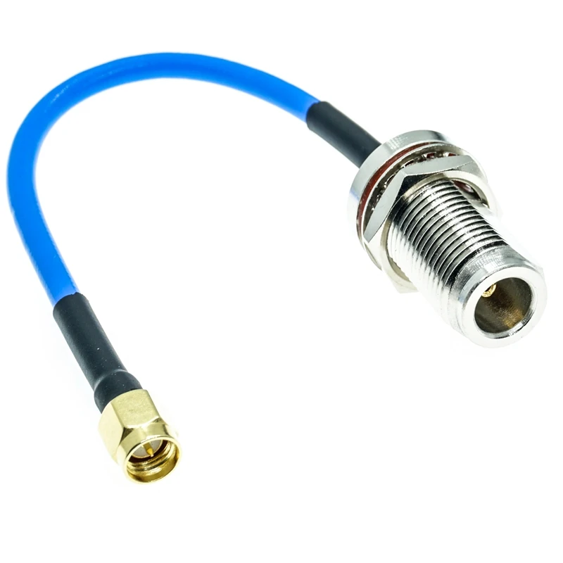 N hembra Jack Mamparo a conector macho SMA RG402 RG-402 Cable coaxial semiflexible 0,141" 50ohm Azul - imagen 4
