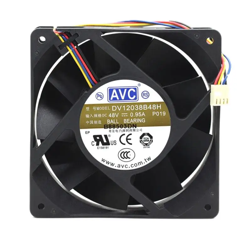 Convertidor de frecuencia Industrial AVC, ventilador de refrigeración de 12038x120x38mm, 48V, 0.95A, DV12038B48H, 12CM, 120