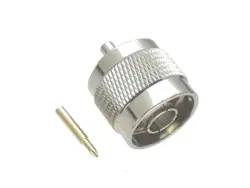 Conector N macho para soldadura RG405 - RF coaxial de alta calidad