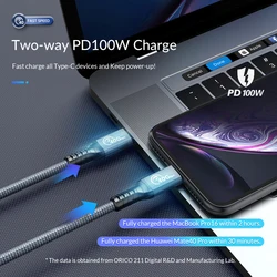 Cable ORICO Thunderbolt 4 USB4 - 40Gbps PD100W