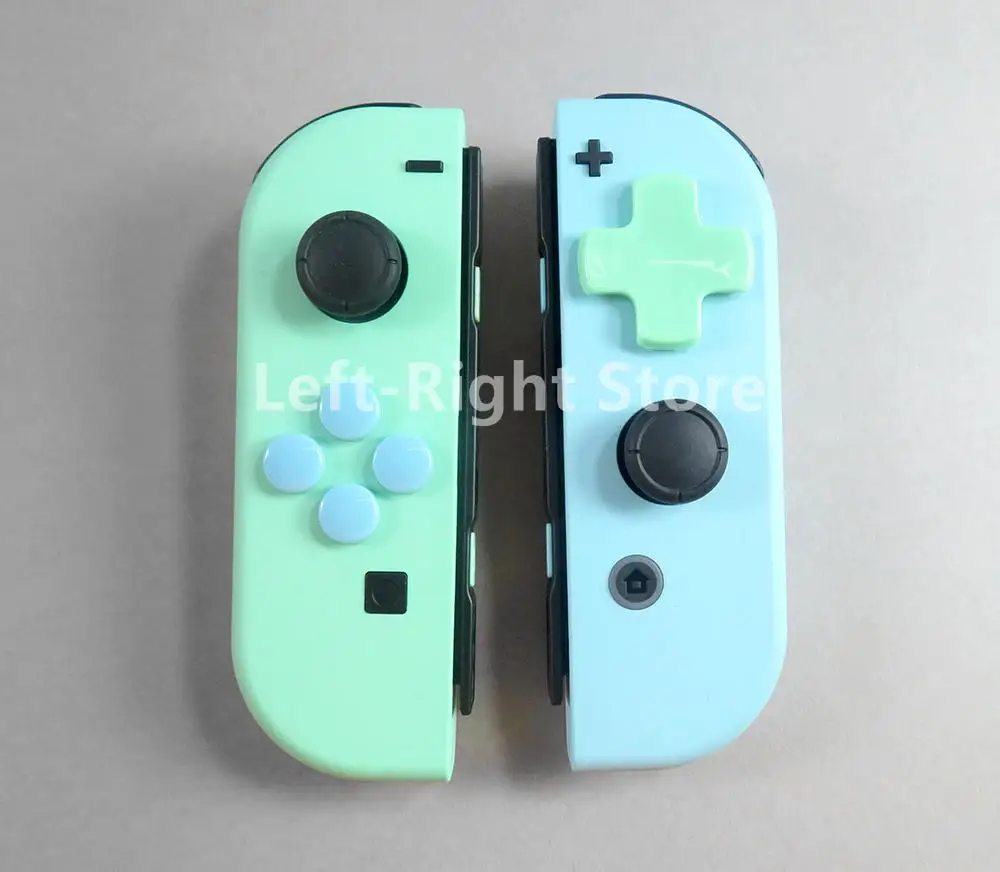 2 juegos para interruptor Joycon funda de piel d-pad mover dirección cruzada ABXY X pegatina de llave botón de Joystick cubierta de tapa de agarre - imagen 2