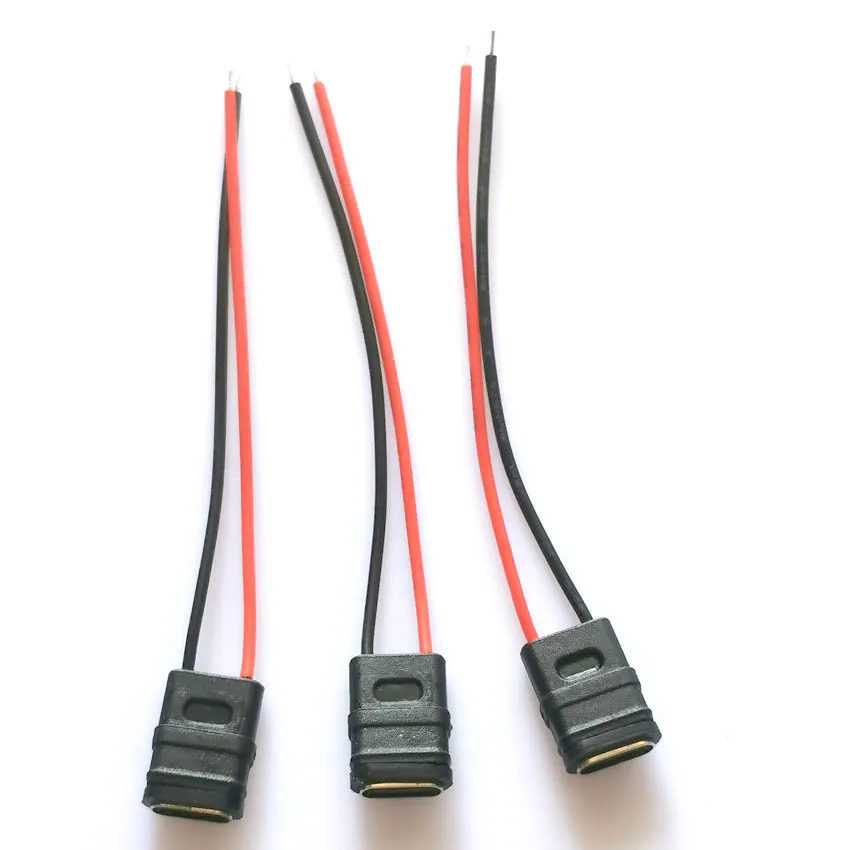 Conector USB tipo C resistente al agua, cable de soldadura, enchufe hembra, carga rápida de alta corriente, puerto tipo c, interfaz de carga, 10 Uds. - imagen 5