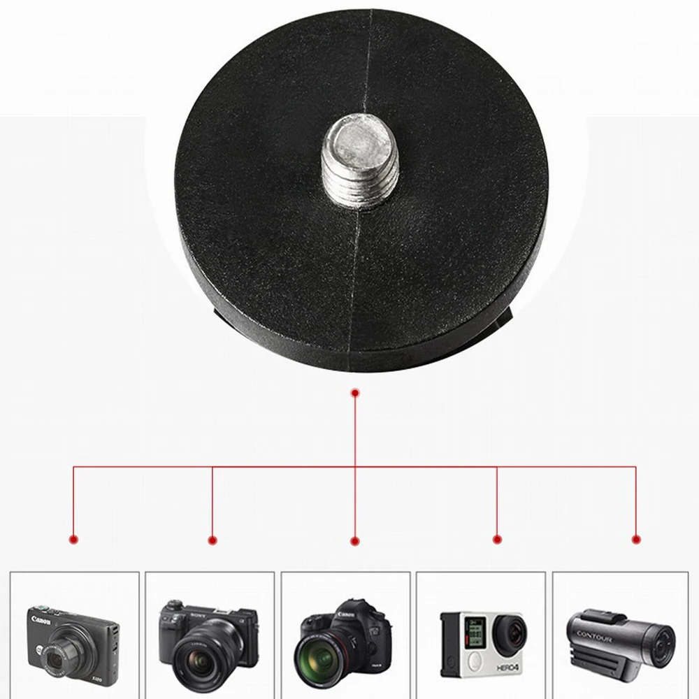 Soporte de cámara de aluminio resistente para motocicletas/bicicletas - Cabeza de bola 360, tornillo universal de 1/4" (Gopro 9/8/7, Dslr, Action Cam) - imagen 5