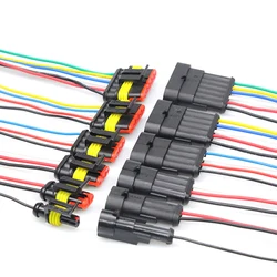 Conectores Eléctricos Automotrices Impermeables Macho-Hembra