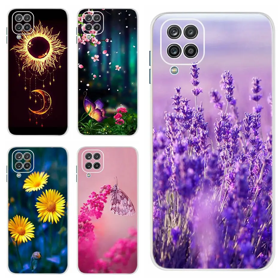 Para Samsung Galaxy A12 funda de 6,5 ''funda trasera de silicona suave TPU funda de teléfono para Samsung A12 M 12 Galaxy M12 funda parachoques A 12 Coque