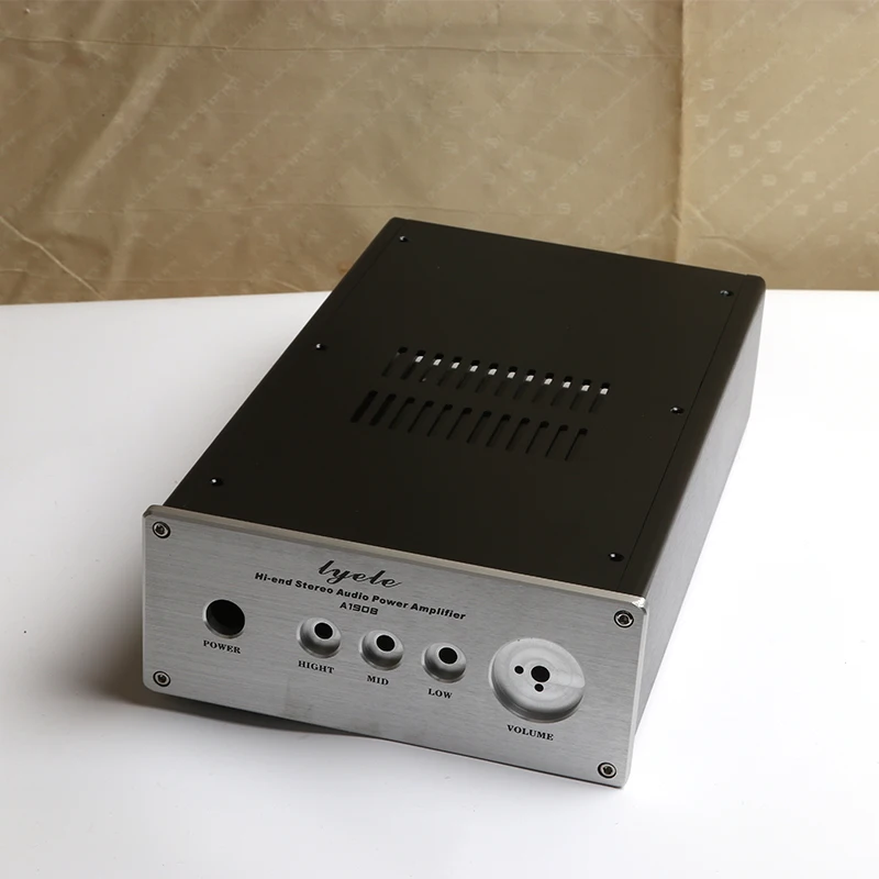 Caja de amplificador de potencia X1908, carcasa de Audio de chasis frontal de aluminio de 190x310x80MM, DIY