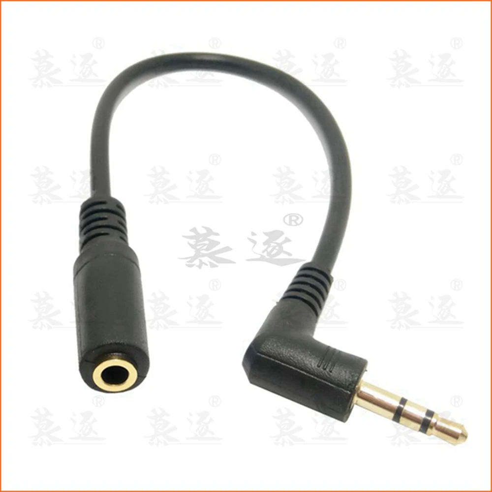 Cable de extensión de Audio estéreo macho a macho y hembra, 90 grados, ángulo recto, 3 polos, 3 polos, 5mm - imagen 3