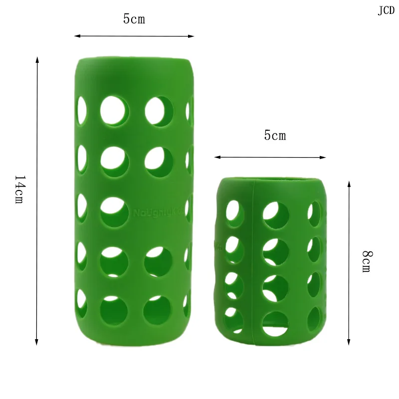 Cubierta de taza antiquemaduras y antideslizante, botella de leche de vidrio de silicona para niños, cubierta protectora anticaída, diámetro inferior de 5cm - imagen 4