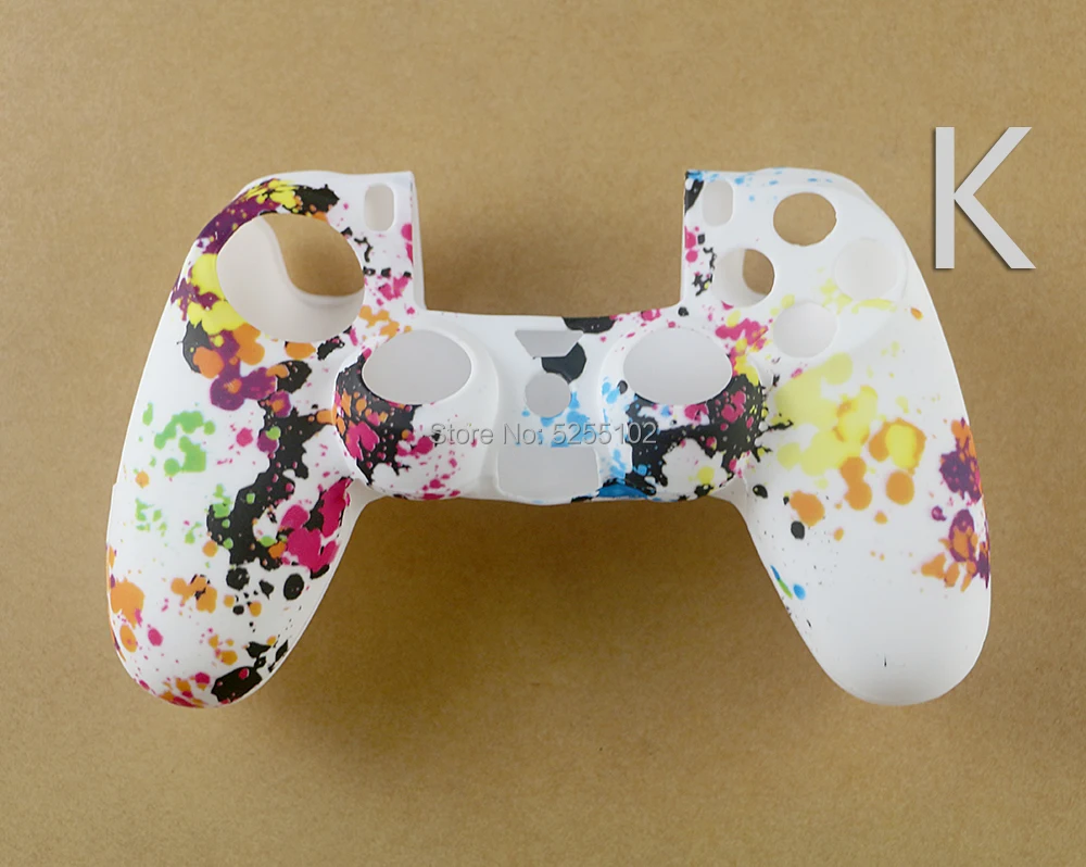 20 piezas para accesorios de PS4, protectores de Gel de silicona, funda para empuñaduras de piel, tapas para Playstation 4 PS4, camuflaje duradero