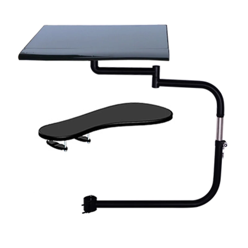 Soporte para teclado de silla de movimiento completo, accesorio multifuncional OK010, soporte de escritorio para ordenador portátil, alfombrilla de ratón de acero inoxidable, 20kg - imagen 4
