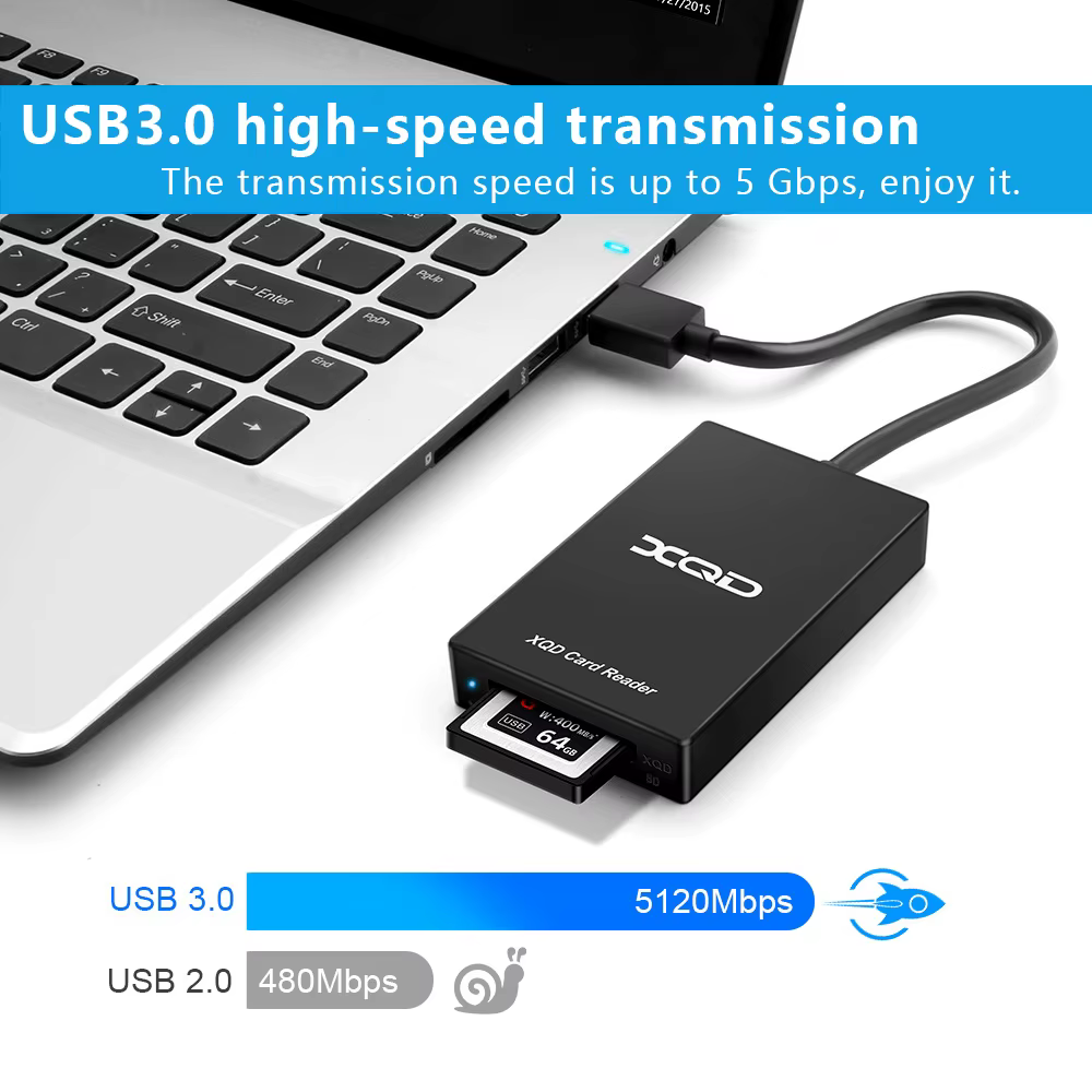 UTHAI Q02 Rocketek Lector de tarjetas USB 3.0 Tipo C XQD - imagen 4