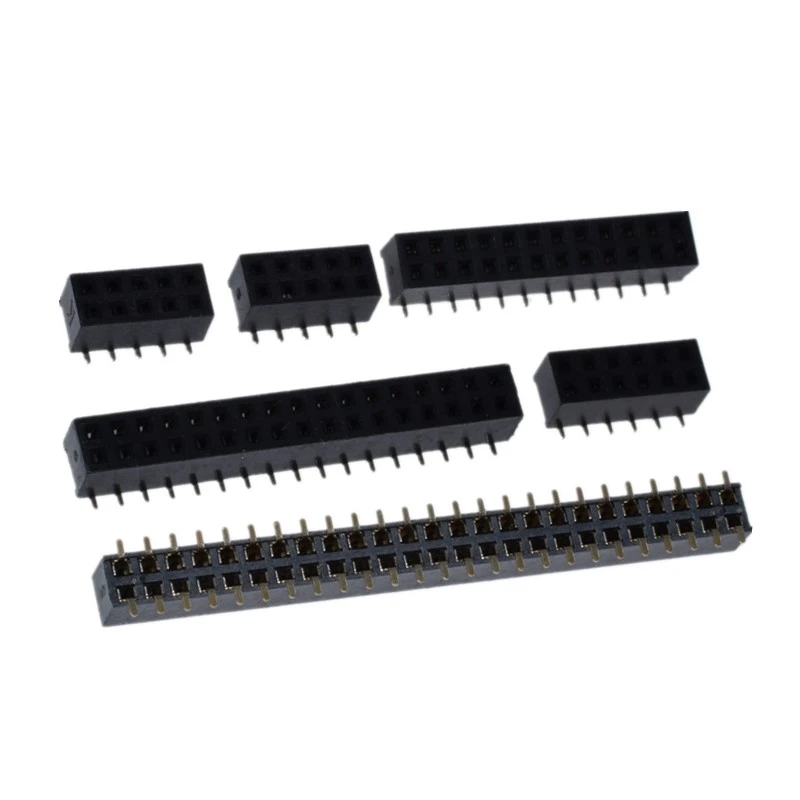 10 Uds 1,27 MM SMD doble fila hembra enchufe 2*2/3/4/5/6/7/8/9/10/12/16/20/40/PIN conector hembra - imagen 2