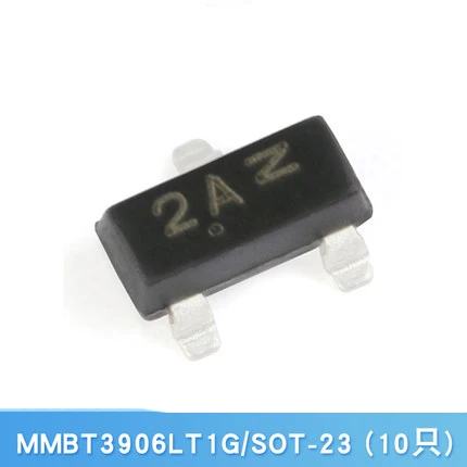 100 Uds MMBT3906 2A 3906 MMBT3906LT1G 2N3906 200mA 40V SOT-23 PNP SMD Transistor triodo nuevo y Original