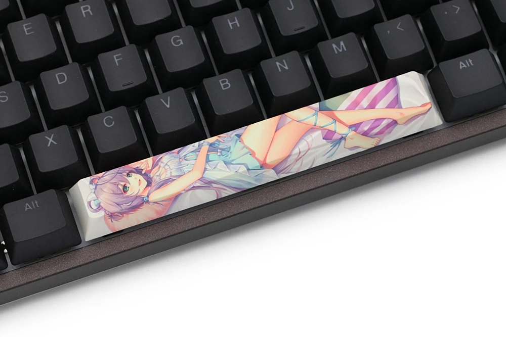 Novedad integral tinte subbed teclas Barra espaciadora pbt de teclado mecánico Luo Tianyi ルオ・テンイ - imagen 3