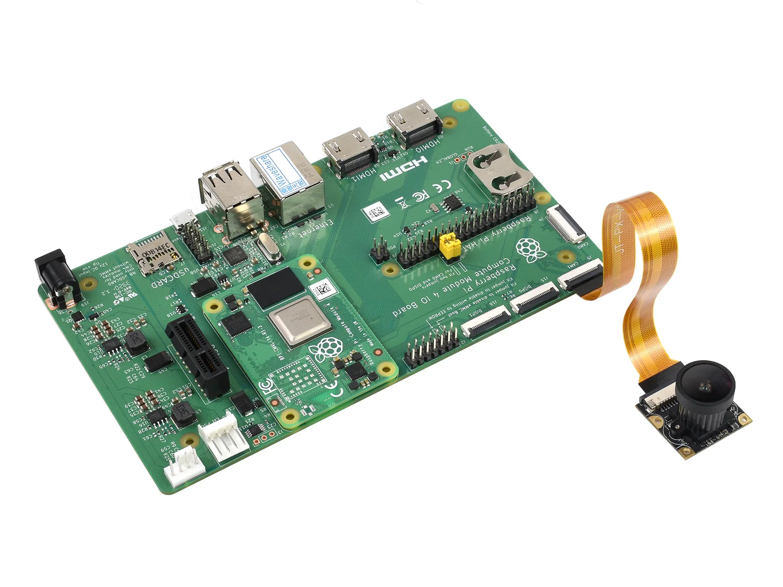 Cámara Waveshare IMX477-160 de 12,3 MP, 160 °   FOV, aplicable para Raspberry Pi 5/4B/3B/Jetson Nano/módulo de computación 4056 × 3040 - imagen 4