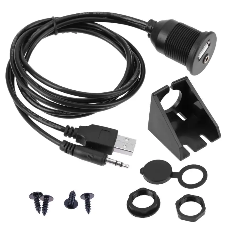 Tablero de instrumentos para coche, conector USB 2,0, 3,5mm, 1m /2M - imagen 2