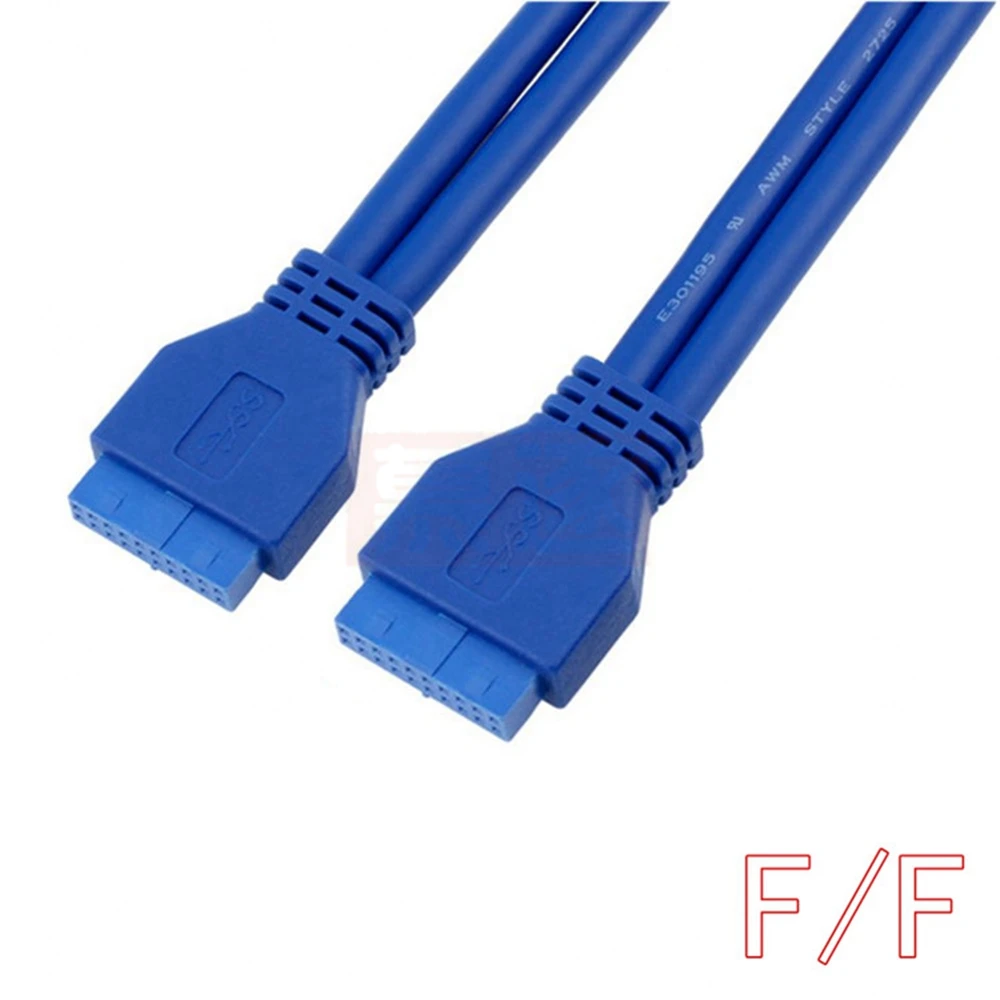 Placa base USB 0,5 de 3,0 M y 2 pulgadas, cable de extensión macho de 20 pines a hembra de 20 pines - imagen 5