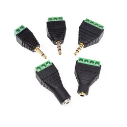 Conector Jack 3.5mm Mono - Terminal Tornillo Audio