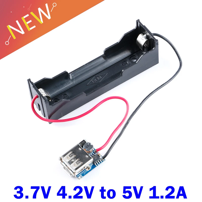 Convertidor de refuerzo de 5V, módulo de potencia de aumento, Placa de protección de carga de batería de litio para cargador de bricolaje, Banco de energía móvil