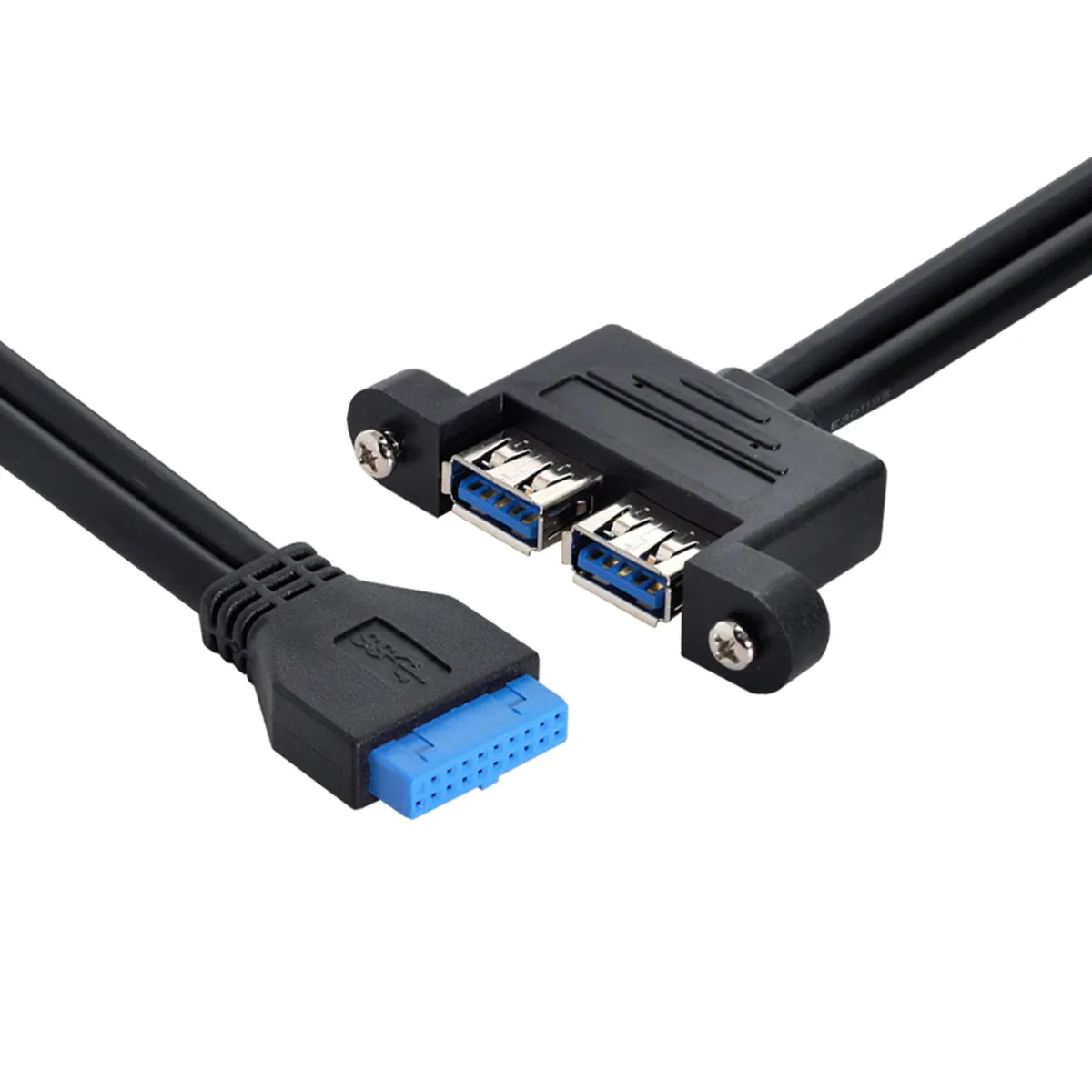 Chenyang 2PORT USB 3,0 tipo de Panel placa base 20P Cable de 50cm - imagen 3