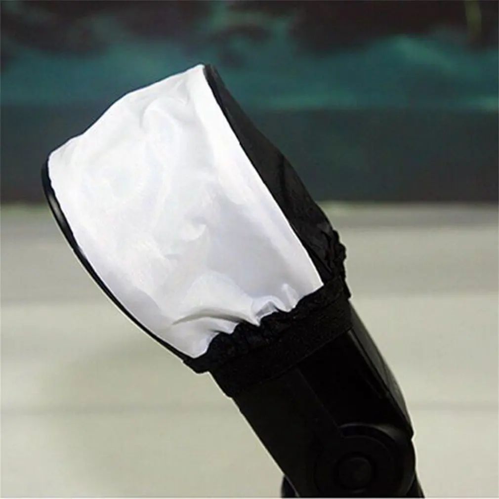 Difusor Universal de rebote de Flash para cámara, cubierta suave para Canon, Sony, Metz, Nikon, Sigma, Olympus, Sunpak, Vivitar, Cobra, Vivitar - imagen 3