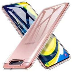 Funda transparente de silicona TPU para Samsung Galaxy A80 A90 5G, funda trasera para teléfono móvil 360, Fundas protectoras SamsungA80 2019 transparentes