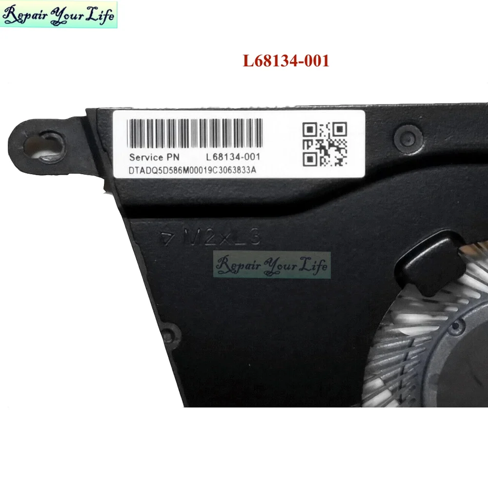 Ventilador de refrigeración de CPU L68134-001 para HP Pavilion 15-DY 14-DQ TPN-Q221 ND75C07-19A18 L68133 ND55C41-19A19 radiador enfriador de PC portátil - imagen 4