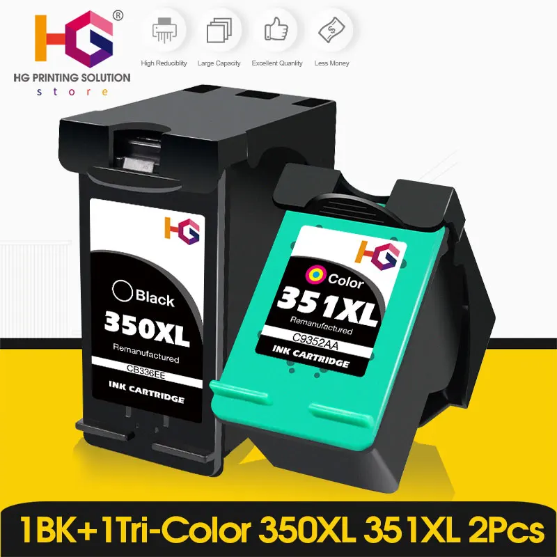Alizeo 350XL 351XL reemplazo de cartucho de tinta para impresora hp 350 351 hp350 D4200 C4480 C4580 C4380 C4400 C4580 C5280 C5200 C5240 - imagen 2