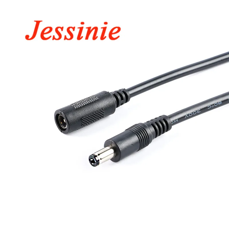Cable de alimentación de CC macho y hembra, 5,5x2,1mm, 5,5x2,1, 12V, adaptador de enchufe, Cable de línea 10A, 18AWG, 30CM, 100CM, 1M, 0,75/0,3, cuadrado - imagen 5