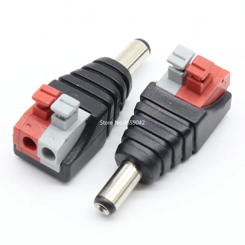 Conector DC Macho Hembra 5,5x2,1mm para Cámaras CCTV - imagen 2