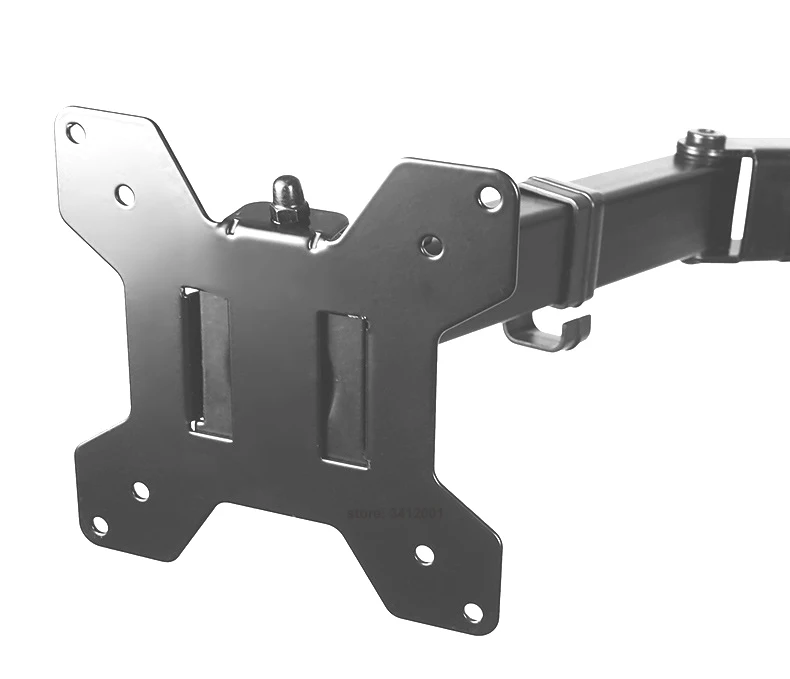 DL-MS02L sujeción de escritorio movimiento completo soporte de Monitor Dual de 360 grados base de abrazadera de 10 "-27" brazo de montaje de Monitor carga soporte de PC de 9,9 kg - imagen 5
