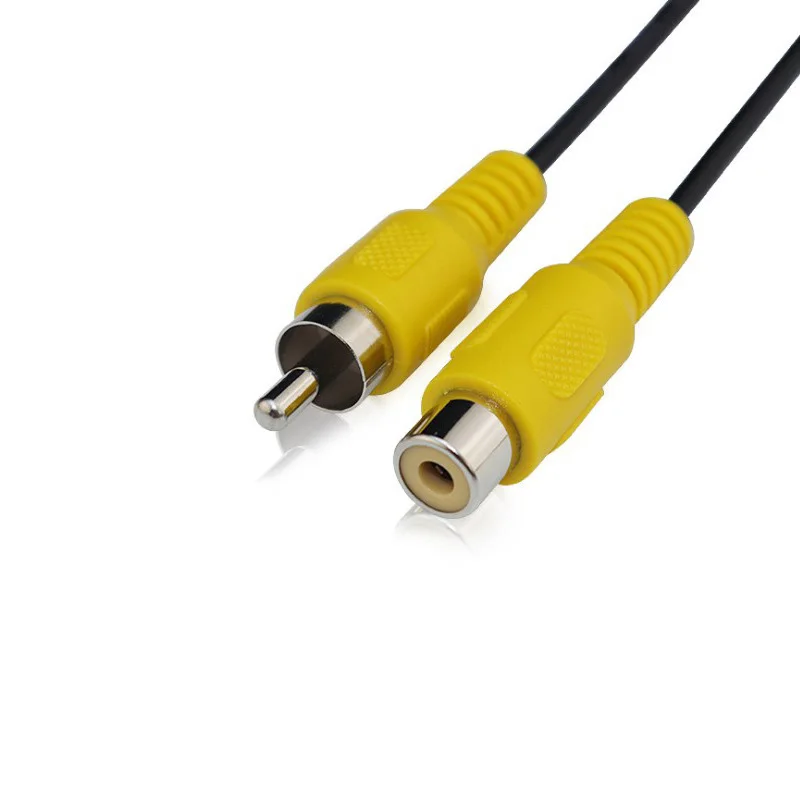 10 Uds 15CM Cable de Audio RCA hembra/macho para coche Av Cable de extensión de conector estéreo de vídeo de un solo cabezal para cámara de vídeo - imagen 4