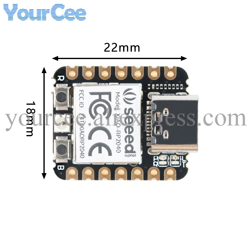 10 uds/1 unidad RP2040 Seeed XIAO Raspberry Pi módulo de placa de desarrollo para Arduino/MicroPython/CircuitPython - imagen 5