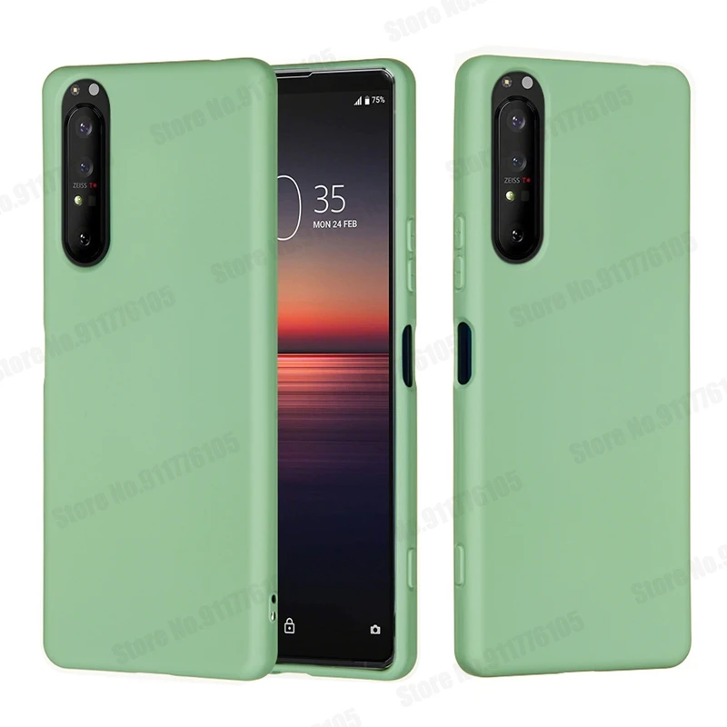 Funda protectora completa de silicona líquida para Sony Xperia 5 10 1 ii, funda mate de goma de Gel suave para Xperia 1 10 5 IV, funda a prueba de golpes - imagen 5