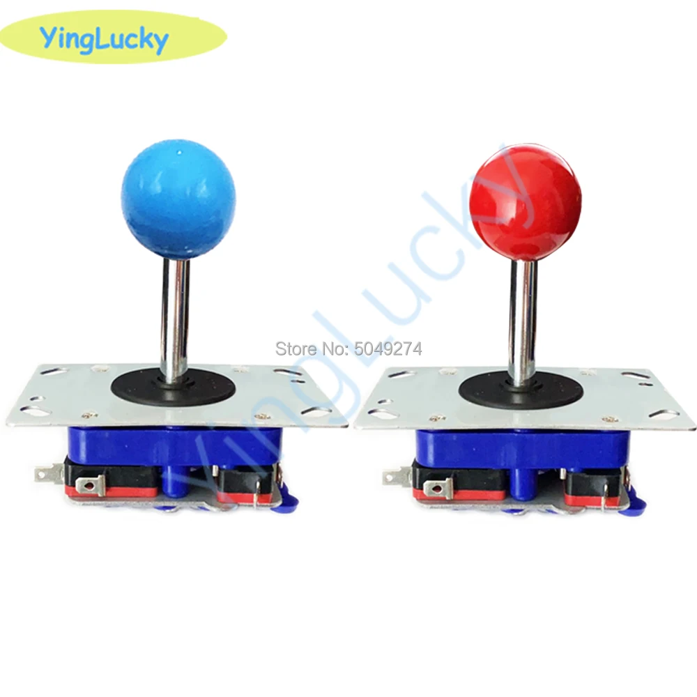Joystick Arcade DIY, kit de gabinete de arcade, copia de joystick zippy con microinterruptores, máquina de juego de salón recreativo usada, 2 uds.