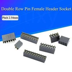 Conector Cabezal Hembra Doble Fila 2,54mm – Paso Estándar Electrónica