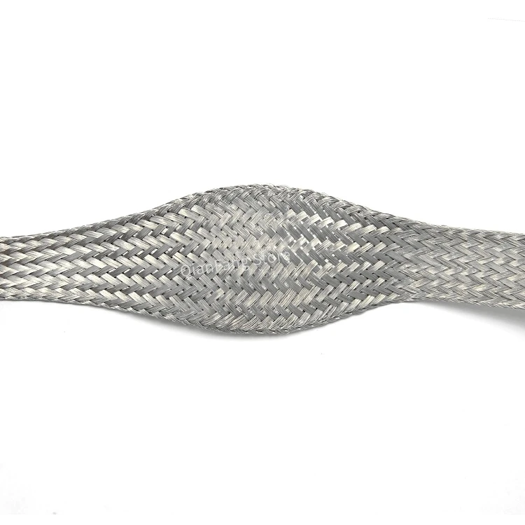 Funda trenzada de cobre estañado de 6mm, funda de Metal, protector antiinterferencias, envoltura de Cable de Audio para altavoz, blindaje de Cable de señal - imagen 2