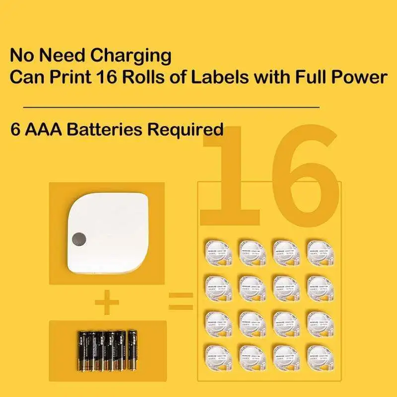 Phomemo P12 Mini impresora de etiquetas portátil fabricante inalámbrico sin tinta máquina de etiquetado Compatible para Dymo Label LetraTag Tape 91201 - imagen 3