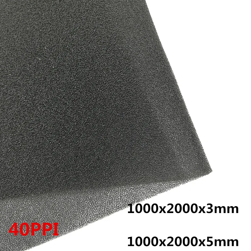 1000mm * 2000mm * 3mm chasis de gabinete filtro de polvo de algodón a prueba de polvo esponja filtro de aire algodón 3mm/5mm/10mm/15mm de espesor agujero medio