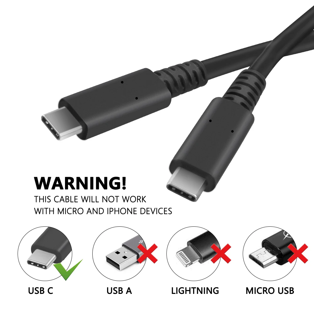 Cable USB C de 20Gbps Cable corto USB 3,2 Gen 2 PD 100W tipo C 4K Cable de vídeo USB C a USB C cable de datos de carga de vídeo 40CM - imagen 4